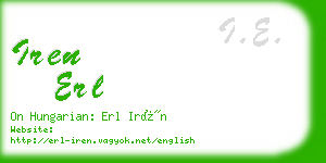 iren erl business card